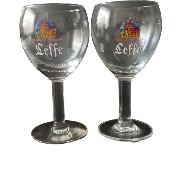 Vintage Leffe Beer Glasses Embrace the Timeless Beauty and Flavors of A Classic - Picture 1 of 14